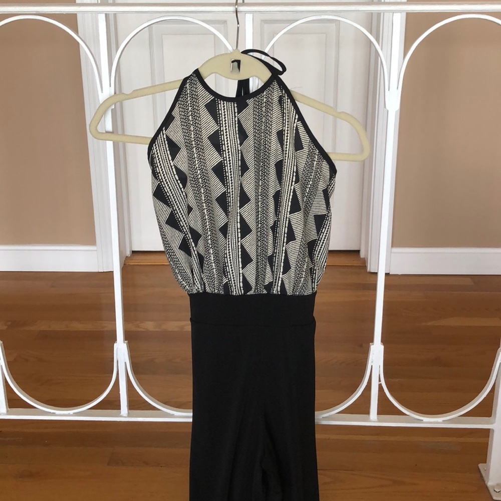 Forever21 open back halter jumper.